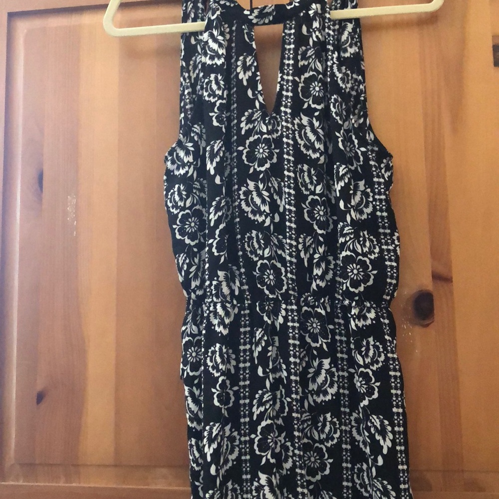Black and white jumpsuit